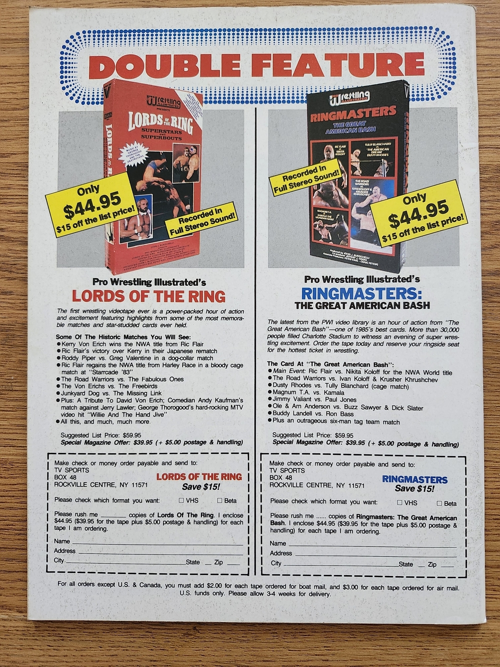 PWI Annual 1988 Featuring Hulk Hogan & Randy Savage Ric Flair Road Warriors - Picture 10 of 11